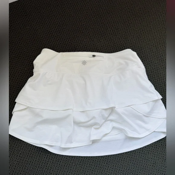 White Athleta XS ruffle skirt. Never worn. - Picture 3 of 3